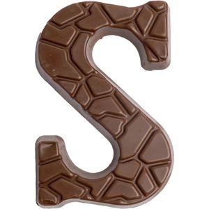 Chocoladeletters Melk S - Romige chocolade - 65 gram