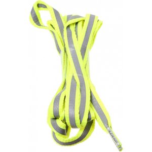 Rucanor Schoenveters Plat Fluorescerend+reflectie Geel 130 Cm