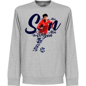 Son Zuid Korea Script Sweater - Grijs - 3XL
