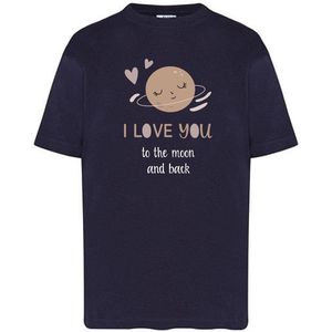 T-Shirts Moon-Blauw-116
