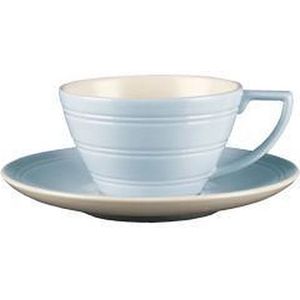 Wedgwood Jasper Conran Casual Theekop 0.17 ltr en schotel Blauw