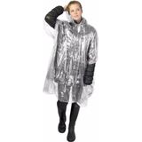 300x Wegwerp regenponcho transparant - Wegwerp poncho voor volwassenen