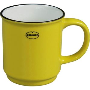 CABANAZ - stapelbare beker, keramiek, STACKABLE MUG, 180 ml, geel