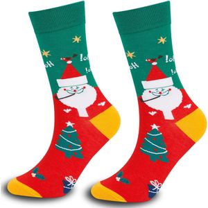 Kerstkousen - 21*7*23cm - Warme herfst- en winterkousen - Kerstkousen - Dikke warme kousen voor herfst en winter - Huis- en slaapkousen - Kousen tot halverwege de kuit - Kousen - Voeg kerstsfeer toe - Kerstcadeaukousen