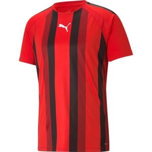 Puma Teamliga Shirt Korte Mouw Heren - Rood / Zwart | Maat: 3XL