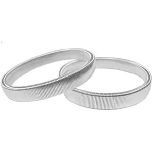 *** 1 Set Zilver Mouwophouders - Uitrekbaar tot 22cm - van Heble® ***