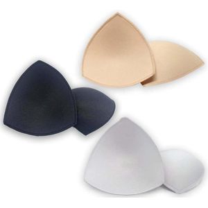 3 Paar Beha-Inzetstukken - Uitneembare Inzetstukken voor Borstvergroting - Licht en Uniek Design .