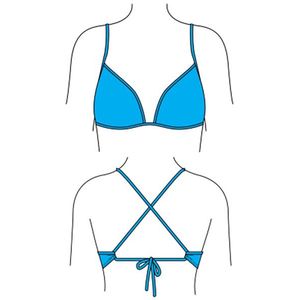 Turbo Relax Bikinitop Blauw 9-10 Years Meisjes