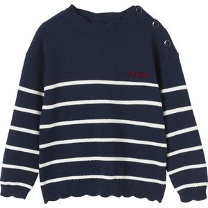 Sierlijke Marinièretrui - Gemêleerd Beige - Meisjestrui