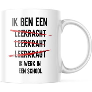 Mok Juf: ik ben een leerkracht. Ik  werk in een school | | Juf Bedankt Cadeau | Meester Bedankt Cadeau | Leerkracht Bedankt Cadeau | Einde schooljaar Bedankt Cadeau