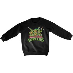 Teenage Mutant Ninja Turtles Teeange Mutant Ninja Turtles Distressed Group Kids Sweatshirt Kinder Black-4 Jahre