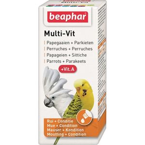 Beaphar multi-vit papegaai en grote parkieten - 20 ml - 1 stuks