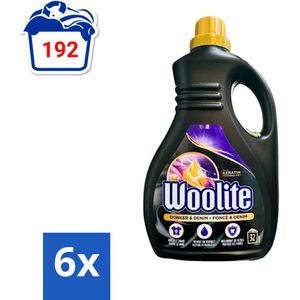 Woolite Dark - Vloeibaar Wasmiddel - Met Keratine - Donkere & Denim Was - 32 Wasbeurten - 1,9L - Voordeelverpakking - 6 stuks