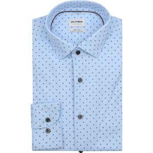 OLYMP - Level Five 24/Seven - Overhemd - Bleu - Body Fit - Modern Kent