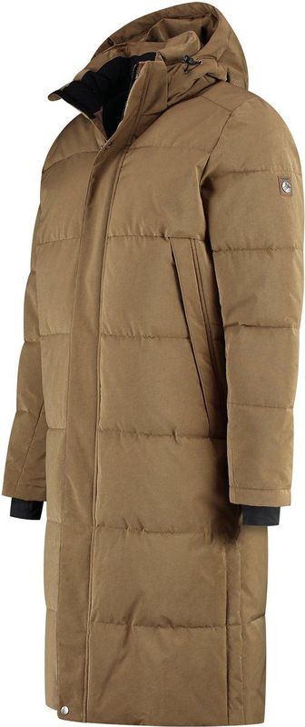 Travelin - Kalmar - Puffer Winterjas - Bruin - Waterbestendig