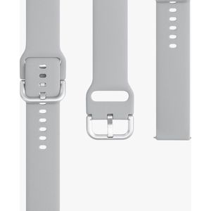 kwmobile 2x armband geschikt voor Samsung Galaxy Active 2 40mm / 44mm - Bandjes voor fitnesstracker in grijs / zwart