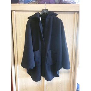 Rolstoel Poncho Fleece / Scootmobiel Poncho Fleece Donker Blauw