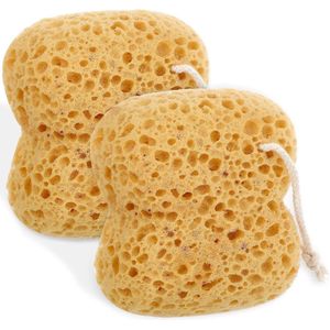 Grote ergonomische douchespons voor zachte exfoliatie | Natuurlijke scrub voor gladde huid