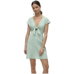 Vero Moda Mymilo Korte Mouwen Korte Jurk Groen S Vrouw
