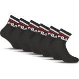 Sportsokken - Zwart - 6 Paar - Anatomisch Vormgegeven - Geribde Boord