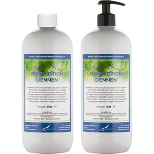 Bodylotion Dennen 1 Liter - met gratis pomp - set van 2 stuks