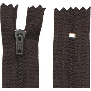 Niet-Deelbare Nylon rits - Zwart - 20cm - 3mm - per stuk