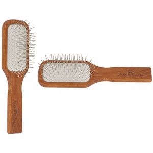Gorgol Houten Haarborstel met Lucht Kussen en Metalen Pinnen
