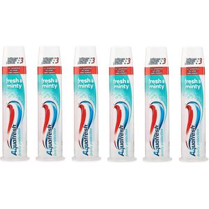 Aquafresh Triple Protection - Fresh & Minty - Pompje 100 ml - 6x 100ml -Voordeelverpakking