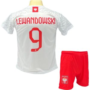 Robert Lewandowski Voetbalshirt + broekje Voetbaltenue - Polen EK/WK voetbaltenue - Maat L