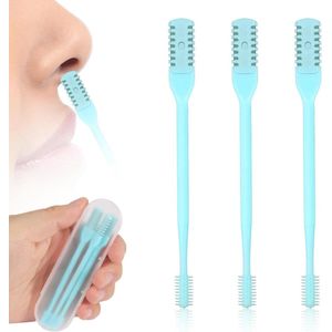 Allecto Plus - 2-in-1 Neushaartrimmer en Neushaarreiniger - Draagbare Neushaartrimmer voor Mannen en Vrouwen - Blauw