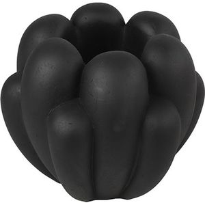 Countryfield Bloempot Lily aardewerk L28B25H23,5CM zwart