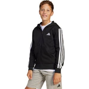 adidas Sportswear Essentials Ritshoodie Kids - Kinderen - Zwart- 176