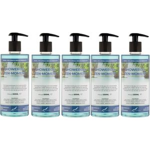 Douchegel Zen moment 500 ml - set van 5 stuks - met gratis pomp - Showergel