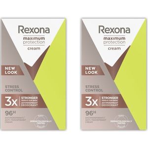 Rexona Deo Creme - Maximum Protection - Stress Control 2 x 45 ml