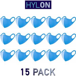 Neopreen Mondmasker - Blauw - 15 PACK - Wasbaar - Herbruikbaar - By HYLON