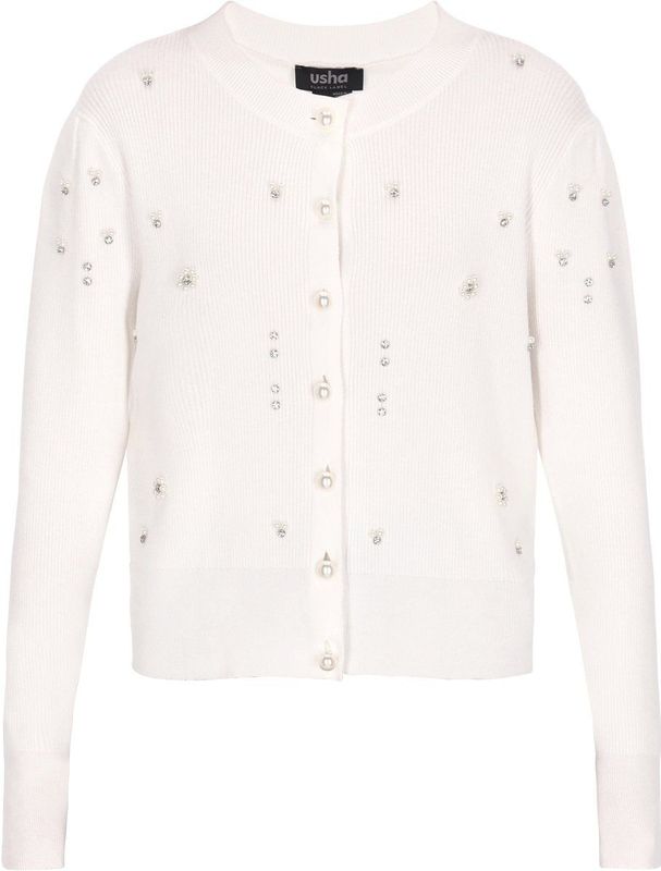 usha BLACK LABEL Gebreid vest  offwhite