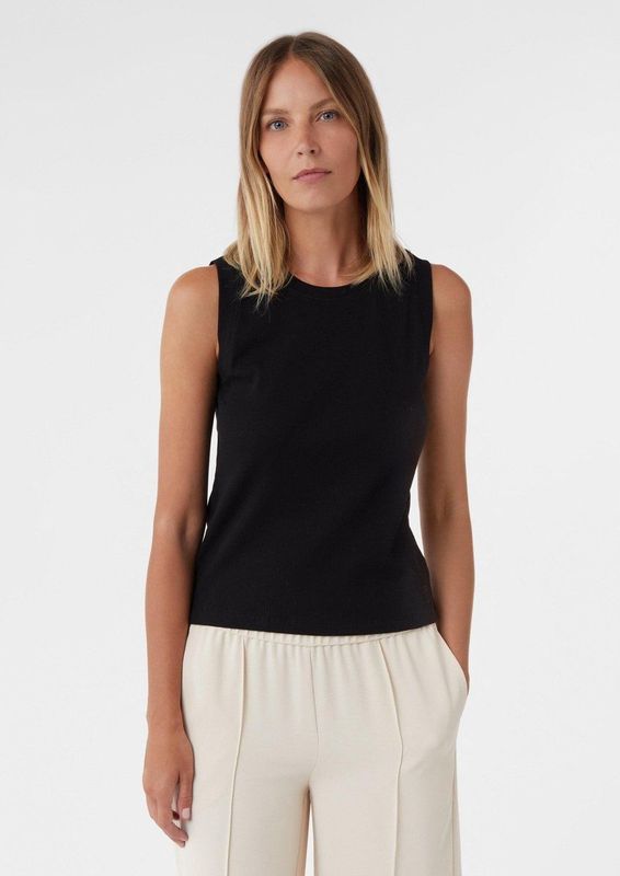 comma casual identity Top  zwart