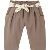 Broek - Roest - Baby Meisjes - Elastische Taille - Canvas Keperstof
