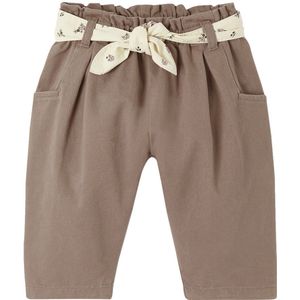Broek - Roest - Baby Meisjes - Elastische Taille - Canvas Keperstof