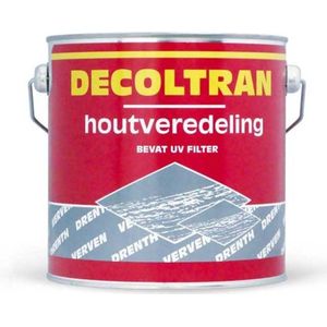 Decoltran Houtveredeling Transparant - 2,5 liter- Lakverf - Transparant - Buiten - Hoogglans -