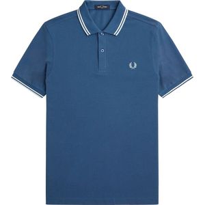 Fred Perry - Polo M3600 Mid Blauw U91 - Slim-fit - Heren Poloshirt Maat XL