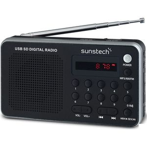 Sunstech - Mira-rpds32 - Draagbare Radio - Zilver - 1.5W AM/FM