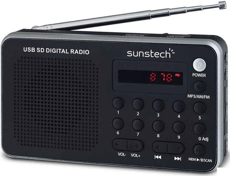 Sunstech - Mira-rpds32 - Draagbare Radio - Zilver - 1.5W AM/FM