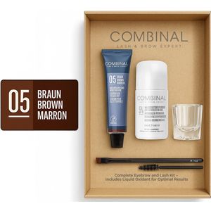 Combinal | Wimper & Wenkbrauw Normale Verf Kit - 05 Bruin