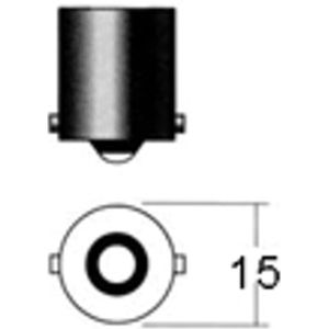 LED lamp - Ledson - 5-Led - BA15S / R5W - Halogeenwit - 24V