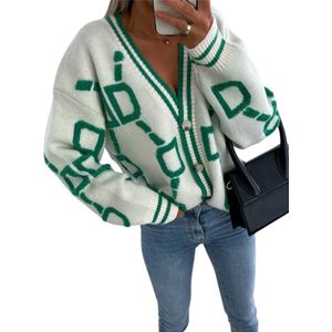 Nivard Cardigan Dames - Vest - Knopen - Warm - Gebreid Vest - Wit - S