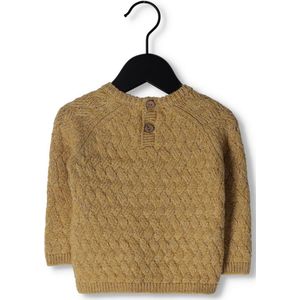Quincy Mae Cozy Heathered Knit Sweater Truien & Vesten Unisex - Sweater - Hoodie - Vest- Oker - Maat 6-12M