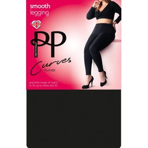 Pretty Polly Legging - Curves - Maatje Meer - Grote Maten - Plus Size - Dikke Legging - 70 Den. - XL - Zwart