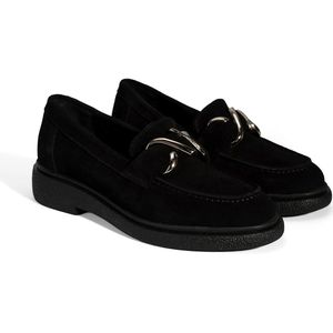 DESA Lage schoen Suède Zwart Vrouwen Schoenpunt: Ronde Maat: 36 EU