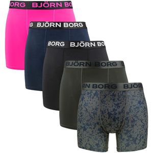 Björn Borg heren sports microfiber 5P boxers basic print multi